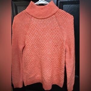 Talbots Coral Cowl Neck Sweater